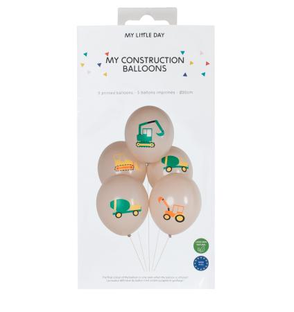 Baufahrzeuge Luftballons